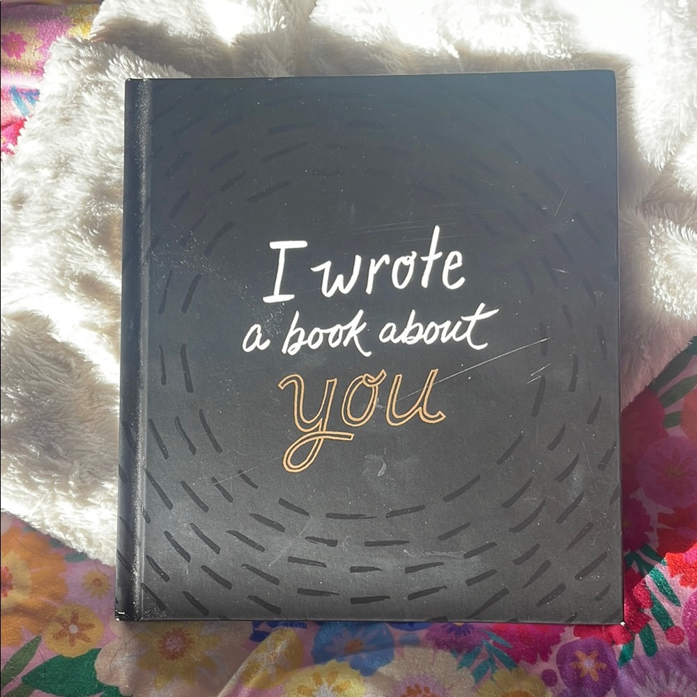 Black 'I Wrote a Book About You' Journal